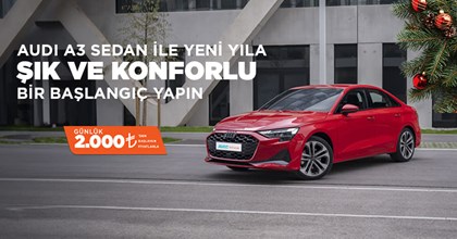 Audi A3 Sedan İle Yeni Yıla Şık Ve Konforlu Bir Başlangıç Yapın